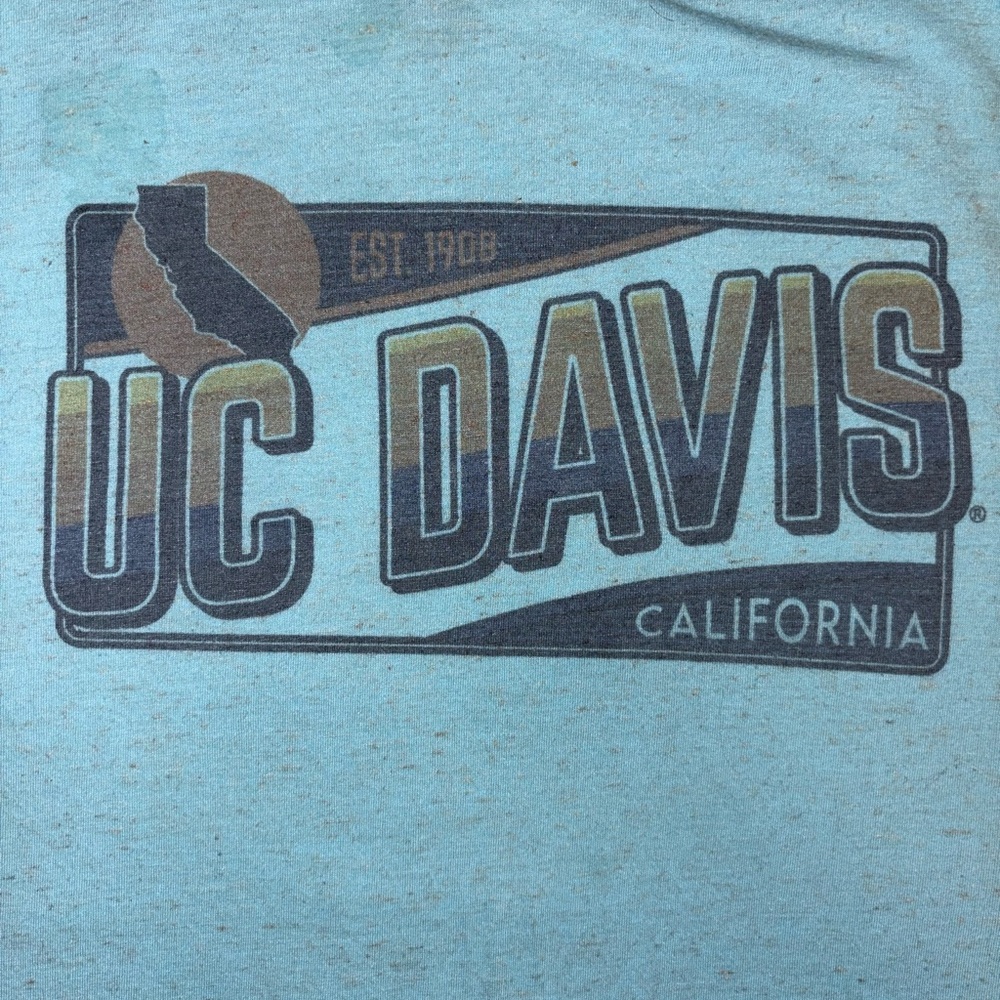 Blue UC Davis Short Sleeve Tee